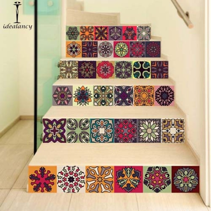 Buy 12 pcs home decor tile stickers self adhesive at best price in Pakistan